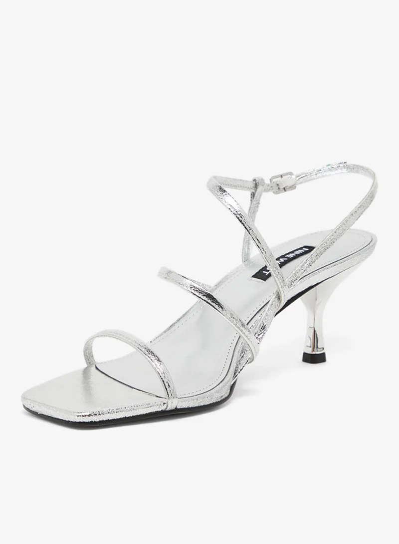 NINE WEST Multi Strap Mid Heel Sandals
